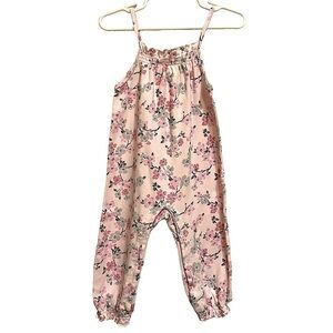 Laura Ashley Baby Girl's Pink Floral Romper 24 Months